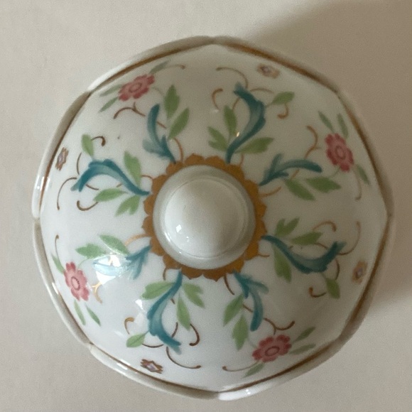 Vintage prestige place Venetian ceramic candle vanity jar, made in Japan - Picture 5 of 10